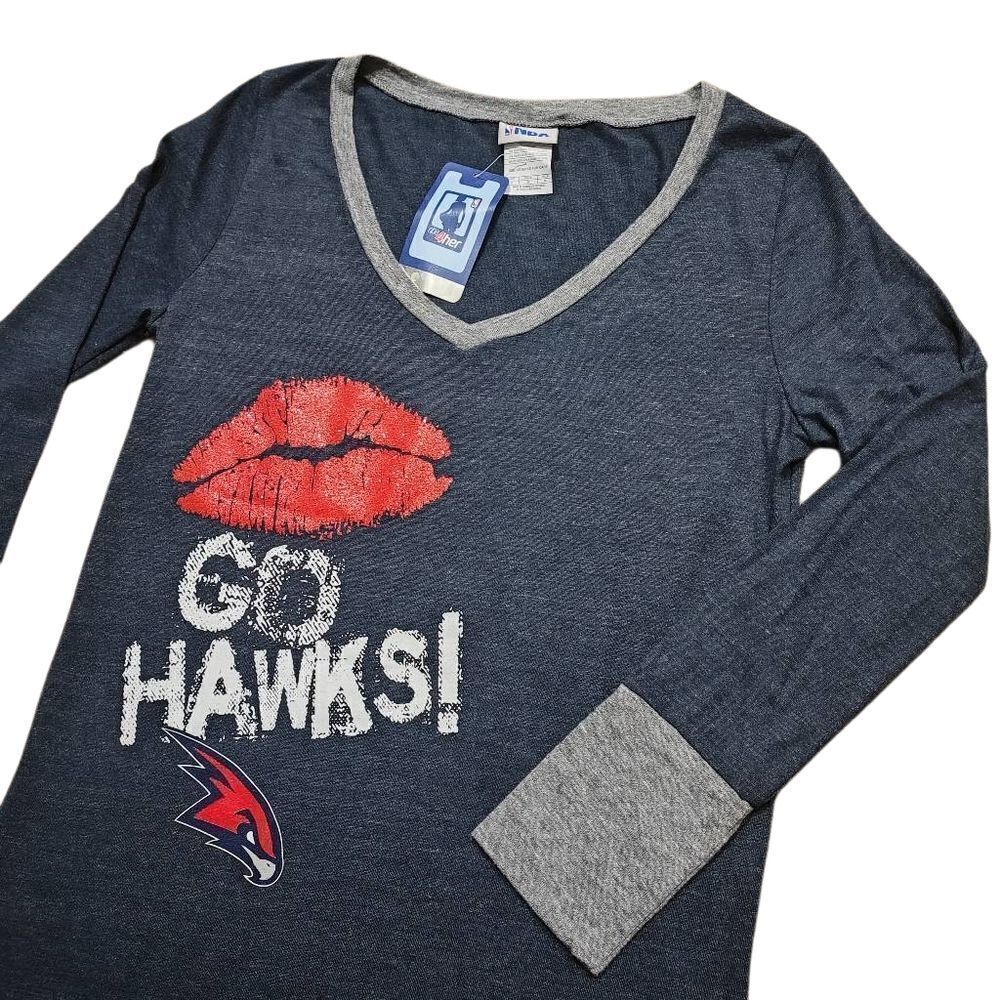 NBA Atlanta Hawks Long Sleeve T-Shirt Women's Medium -K